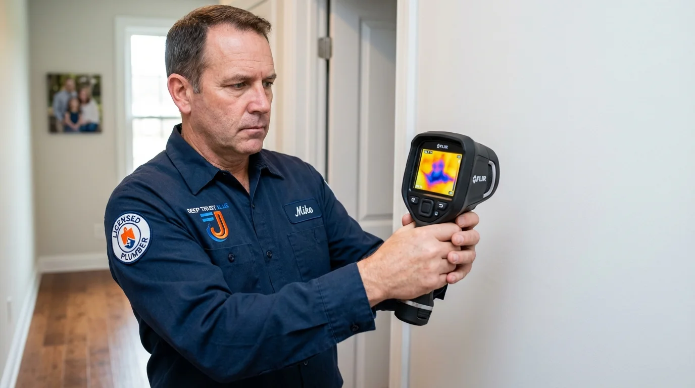 Thermal imaging leak detection by Johns Plumbing LLC in Winona